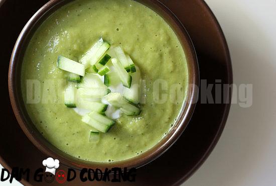 Chilled Cucumber Avocado Soup