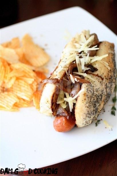 French Onion Hot Dogs
